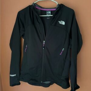 The North Face Women's Black and Purple  jacket - Wind stopper